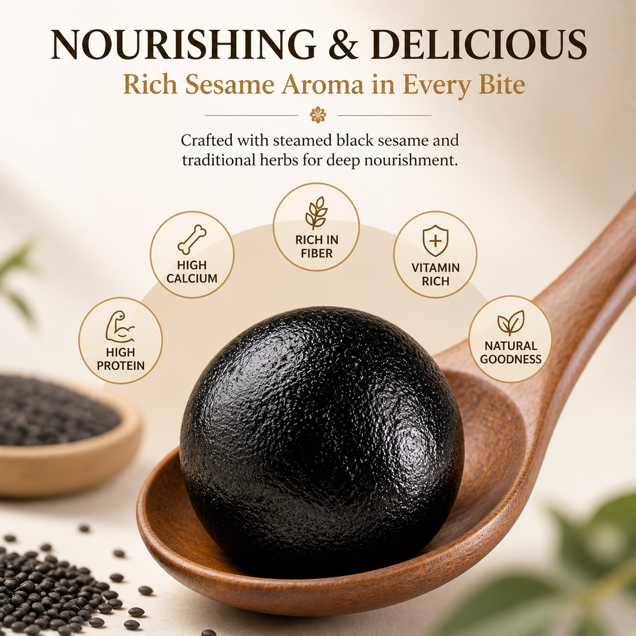 Black Sesame Herbal Balls
